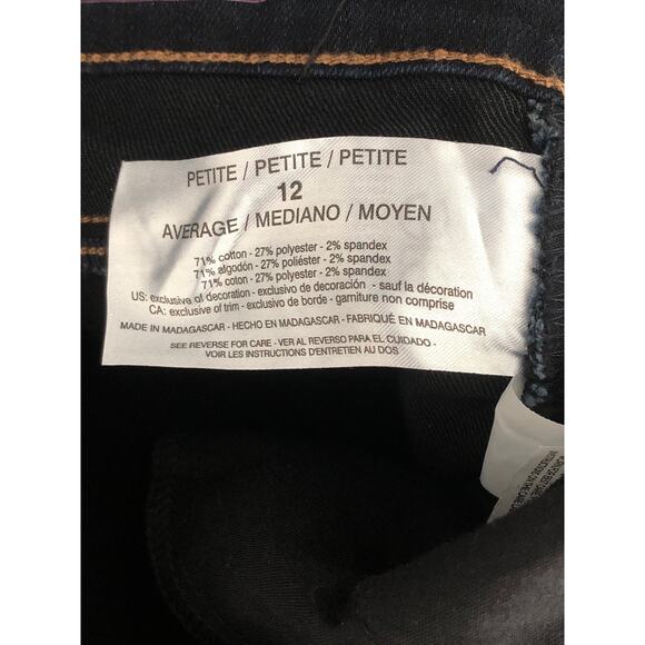 Gloria Vanderbilt Original Slimming Jeans Women's Size 6P Average Amanda NEW - Picture 6 of 7